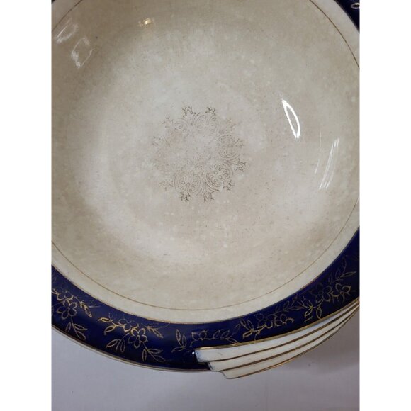 Vintage Antique Victoria China Warranted 22 Kt Gold 10” Bowl - Picture 5 of 11
